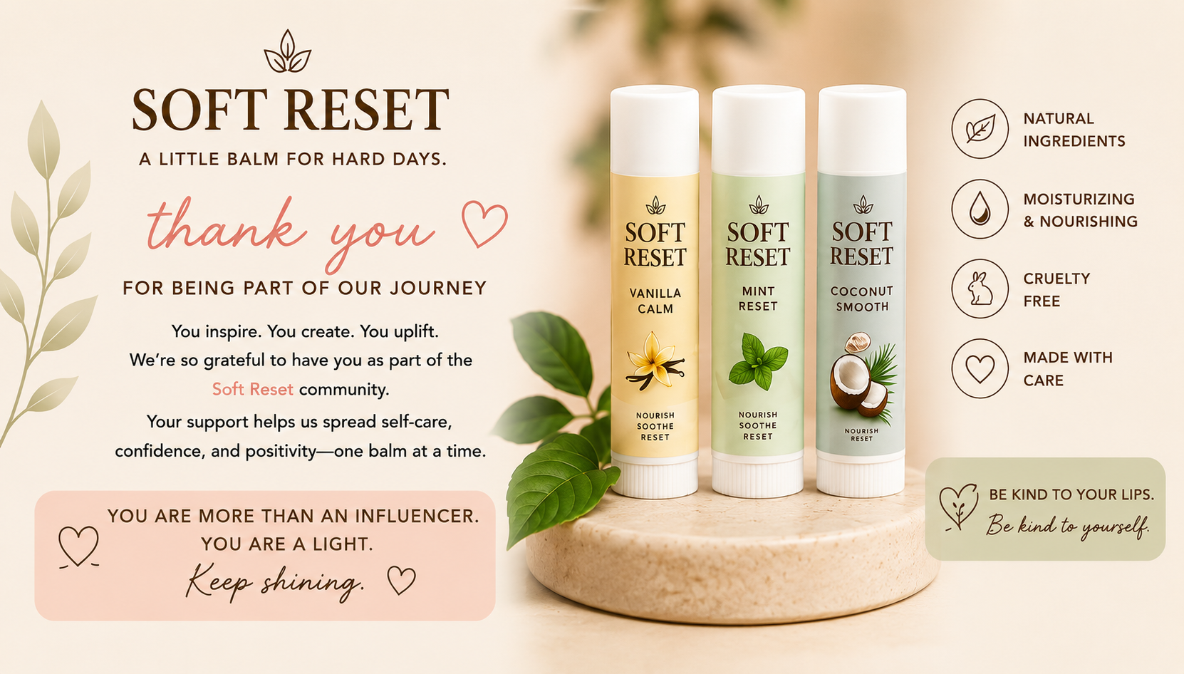 The Soft Reset™ | Hydrating Lip Balm Trio