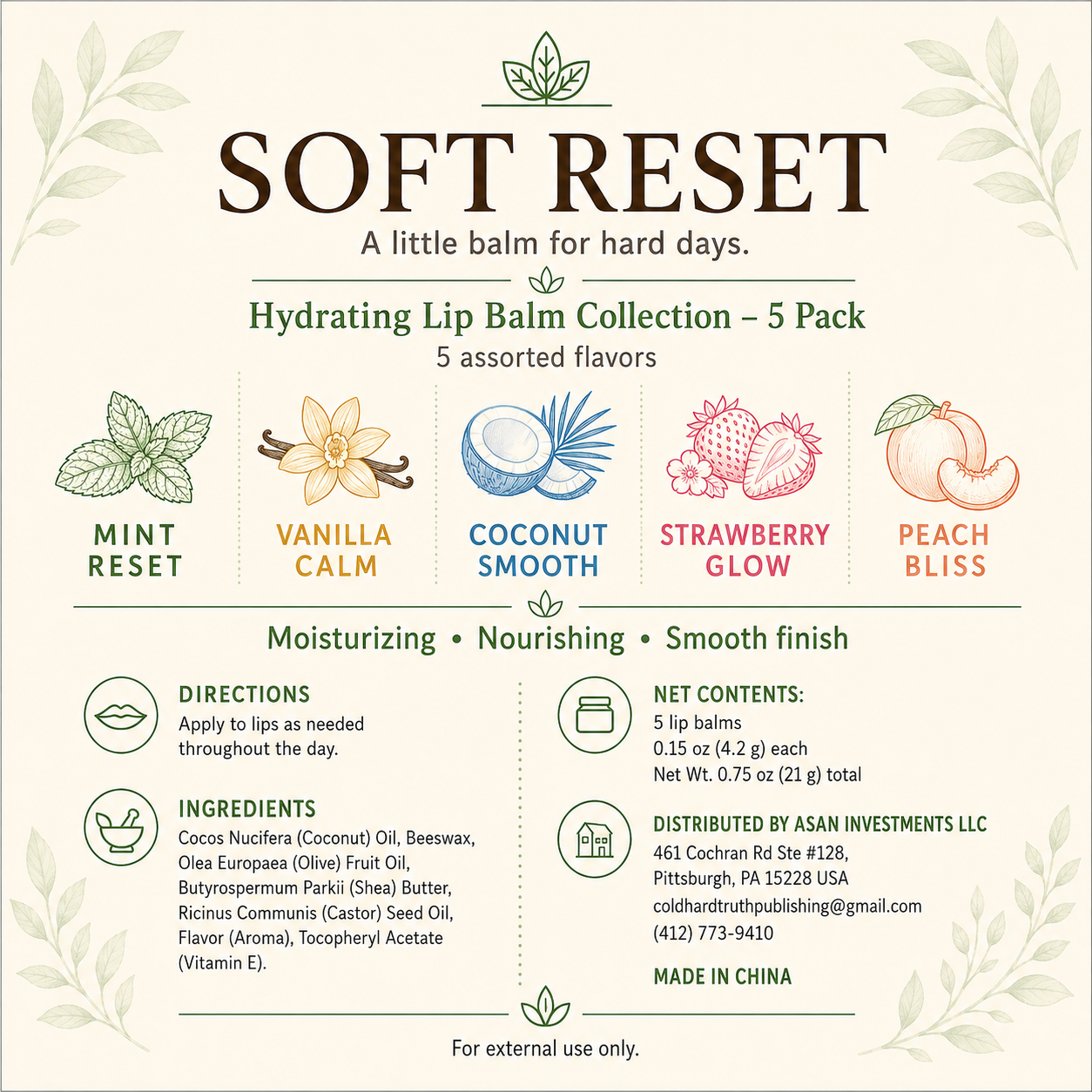 Soft Reset™ Luxury Lip Balm Collection (5-Pack)