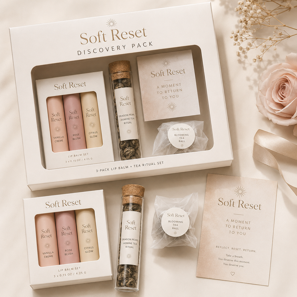 Soft Reset Discovery Pack | Lip Balm + Tea Ritual Set