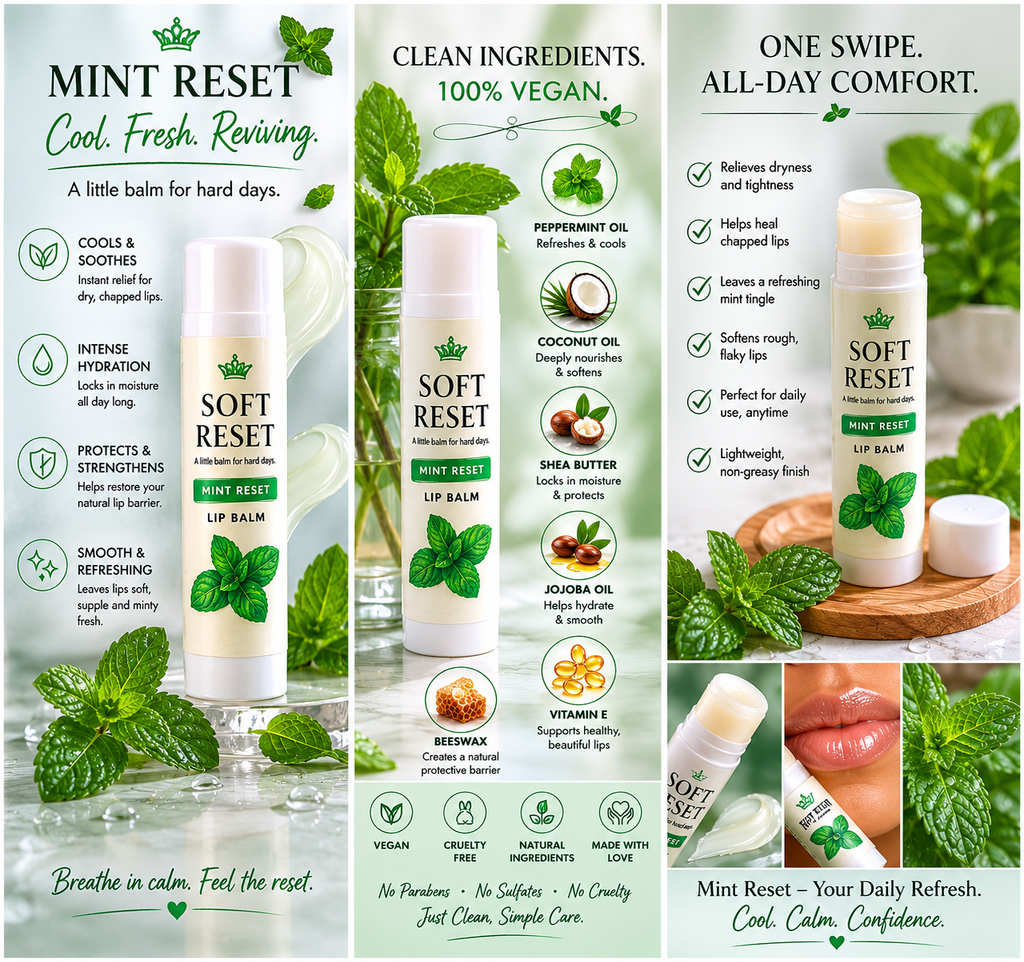 The Soft Reset™ | Hydrating Lip Balm Trio