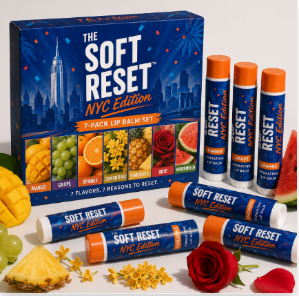 The Soft Reset™ NYC Playoff Limited Edition 7-Pack Lip Balm